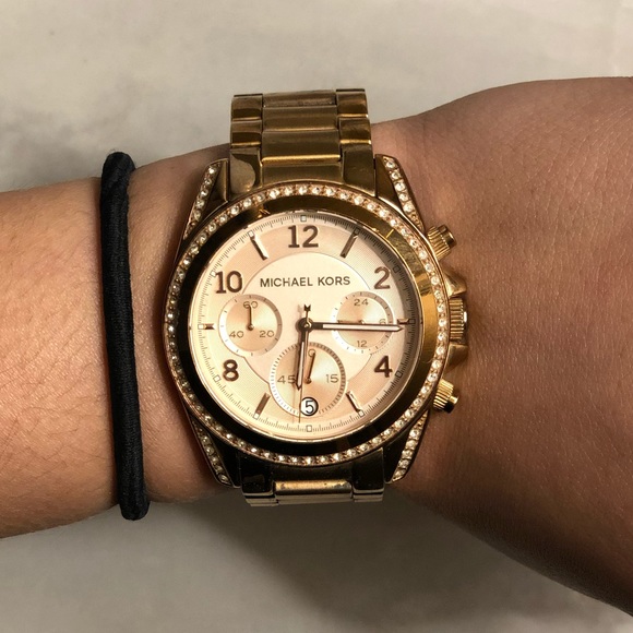 Michael Kors Ritz Rose Gold-Tone Watch - Picture 4 of 4
